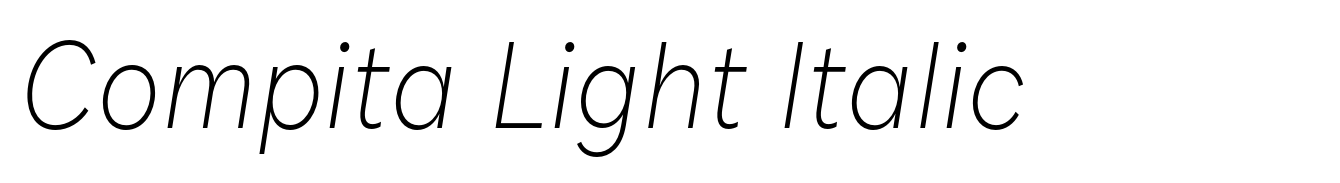 Compita Light Italic